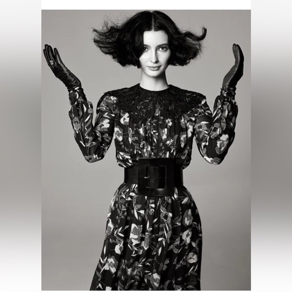 Zara Studio Collection AW21 Limited Edition Lace Trim Floral Print Dress, NWT, M - Picture 4 of 8